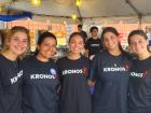 Hard working volunteers at the Big Greek Food Fest of Niles