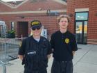 Security detail at the Big Greek Food Fest of Niles