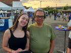 Friends enjoying the Big Greek Food Fest of Niles