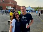 Couple enjoying the Big Greek Food Fest of Niles