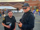 Police officers at the Big Greek Food Fest of Niles