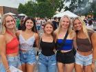 Friends enjoying the Big Greek Food Fest of Niles