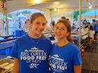 Hard working volunteers at the Big Greek Food Fest of Niles