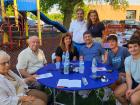 Family enjoying the Big Greek Food Fest of Niles