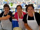 Hard working volunteers at The Big Greek Food Fest in Niles