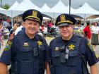 Police officers at The Big Greek Food Fest in Niles
