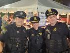 Police officers at the Big Greek Food Fest of Niles