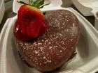 Chocolate Heart Valentine's dessert with Homer's Vanilla Ice Cream - Jameson's Charhouse 
