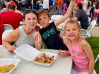 Participants enjoying St Demetrios Greek Fest in Elmhust