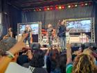 Guests enjoying 7th HEAVEN at St Demetrios Greek Fest in Elmhurst