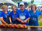 Hard working volunteers at St Demetrios Greek Fest in Elmhurst