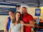 Vendors enjoying St Demetrios Greek Fest in Elmhurst