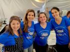 Hard working volunteers at the St Demetrios Greek Fest in Elmhurst