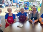 Hard working volunteers at St Demetrios Greek Fest in Elmhurst
