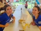 Taking a break at St Demetrios Greek Fest in Elmhurst