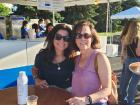 Friends enjoying the St Demetrios Greek Fest in Elmhurst