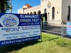 Entrance area at St Demetrios Greek Fest in Elmhurst