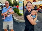 Family enjoying the St. Nectarios Greek Fest in Palatine