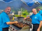 Hard working volunteers at St Nectarios Greek Fest in Palatine