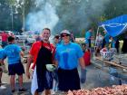 Hard working volunteers at St. Nectarios Greek Fest in Palatine