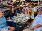 Family enjoying the St. Nectarios Greek Fest in Palatine