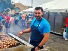 Hard working volunteers at St Nectarios Greek Fest in Palatine