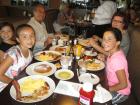 Family enjoying lunch at Blossom Cafe in Norridge