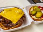 Broiled cheeseburger at Charcoal Flame Grill in Morton Grove