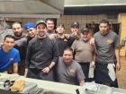 Kitchen staff and team at Charcoal Flame Grill in Morton Grove