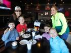 Family enjoying lunch at Draft Picks Sports Bar in Naperville
