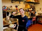 Friendly server at Maple Butter Cafe in Plainfield