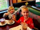Kids enjoying sweet treats at Rose Garden Cafe in Elk Grove Village 