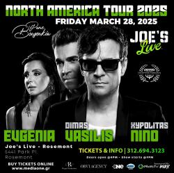 Live Greek Music Featuring Evgenia, Dimas Vasilas & Xylopitas Nino at Joe's Live - Rosemont