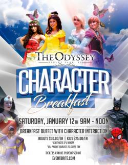 Character Breakfast Buffet at The Odyssey - Tinley Park