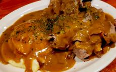 The famous Hot Beef at Annie's Pancake House in Mount Prospect