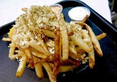 Grecian style fries at Apolis Greek Street Food in Lisle
