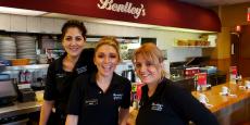Friendly servers at Bentley's Pancake House & Restaurant in Wood Dale