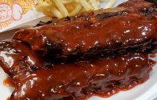 The famous BBQ Ribs at Billy Boy's Restaurant in Chicago Ridge