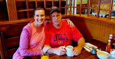 Couple enjoying lunch at Billy's Pancake House in Palatine