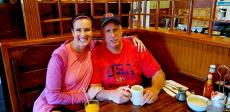 Couple enjoying lunch at Billy's Pancake House in Palatine