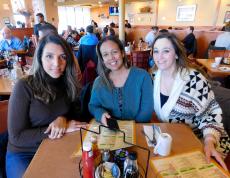 Friends enjoying lunch at Butterfield's Pancake House & Restaurant in Northbrook