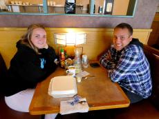 Couple enjoying lunch at Butterfield's Pancake House & Restaurant in Naperville