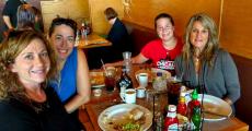 Friends enjoying lunch at Butterfield's Pancake House & Restaurant in Naperville 