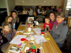 Family enjoying lunch at Butterfield's Pancake House & Restaurant in Oakbrook Terrace
