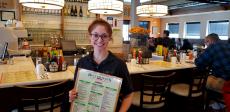 Friendly server at Butterfield's Pancake House & Restaurant in Oak Brook Terrace