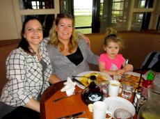 Enjoying breakfast at Butterfield's Pancake House & Restaurant in Wheaton