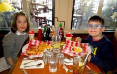 Enjoying breakfast at Butterfield's Pancake House & Restaurant Wheaton
