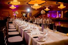 Beautifully prepared ballroom at the Cotillion Banquets in Palatine