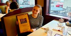 Loyal customer at Dino's Cafe in Bloomingdale