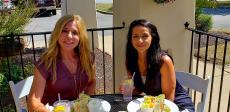 Friends enjoying lunch at Dino's Cafe in Bloomingdale